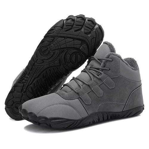 Zapatos descalzos de invierno.